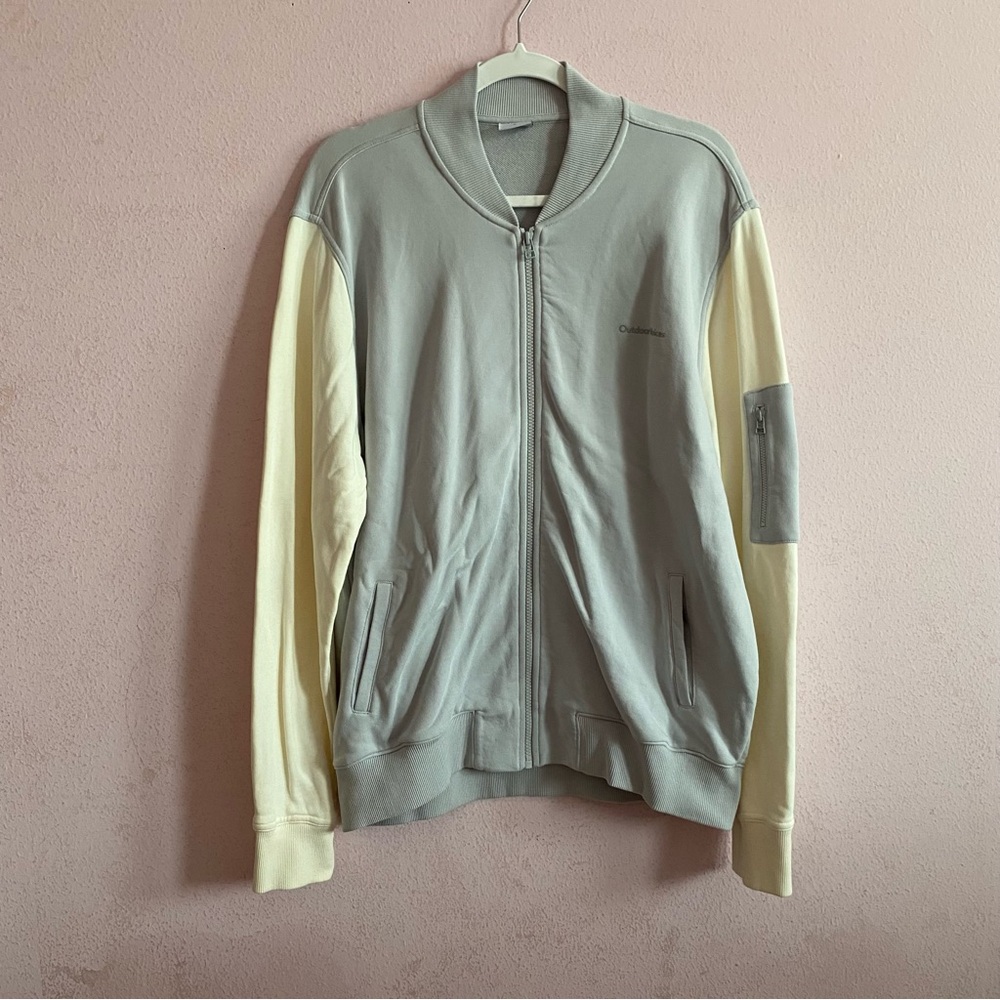 Outdoor Voices Active 100% Cotton Gorpcore Lightweight Pocket Full Zip Jacket